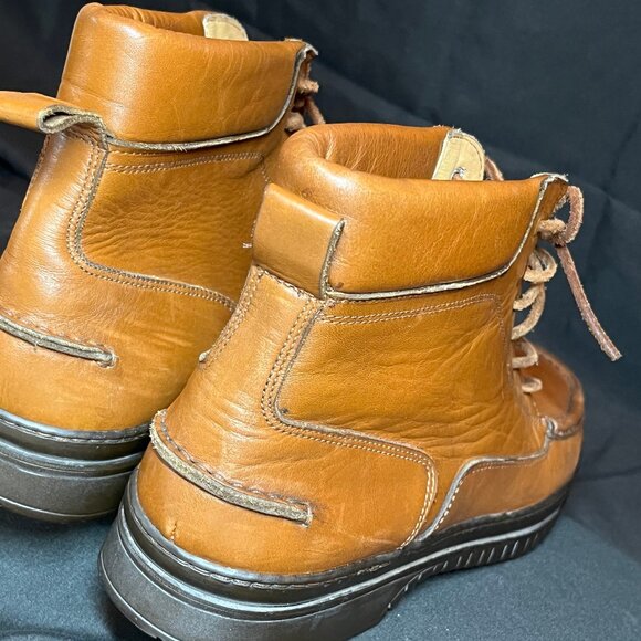 COACH | Vintage Tan Leather Boots| Wmns Sz 9.5 - Picture 7 of 12